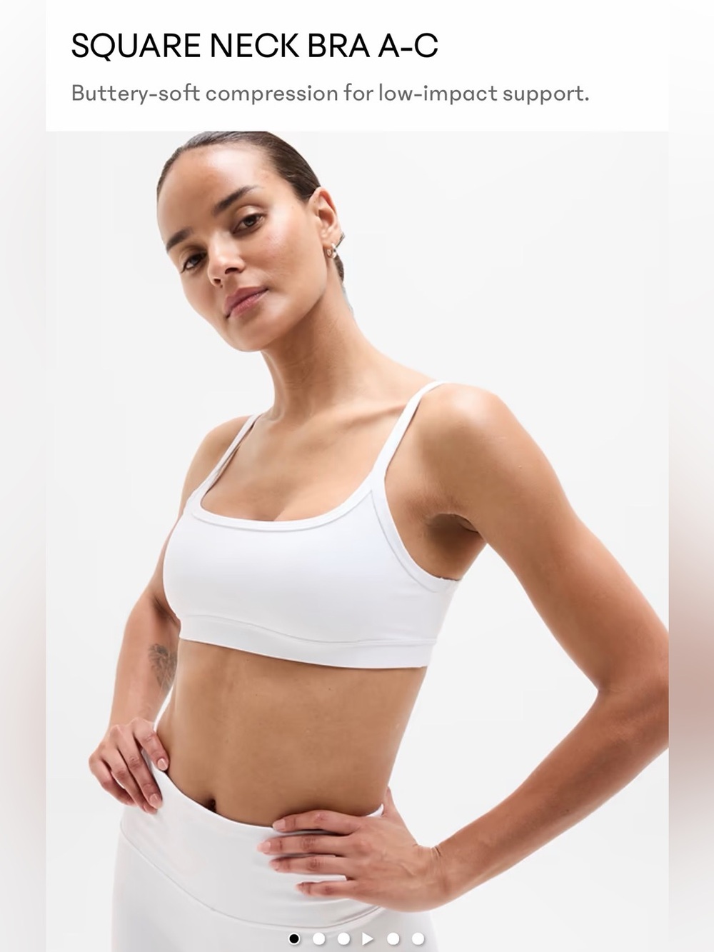 Athleta square neck bra A-C
